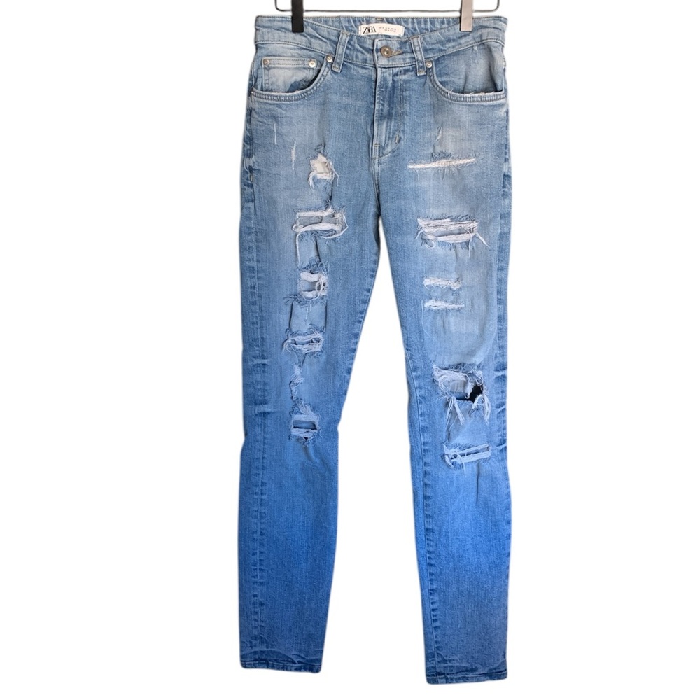 ZARA ripped distressed jeans size 30